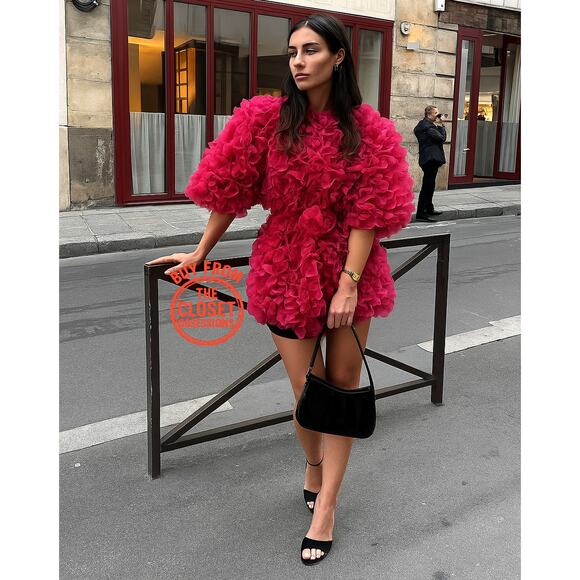 ZARA Blogger Fave Textured Coat with Self-Belt NWT 💗 - Picture 6 of 16